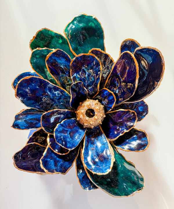 Coastal Bloom in Sapphire Tide | Shuck & Awe