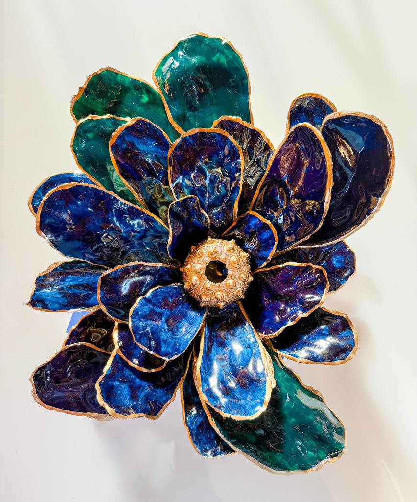 Coastal Bloom in Sapphire Tide | Shuck & Awe
